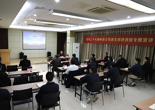 航天四院领导莅临山由帝杉调研指导工作并宣讲党的二十大精神